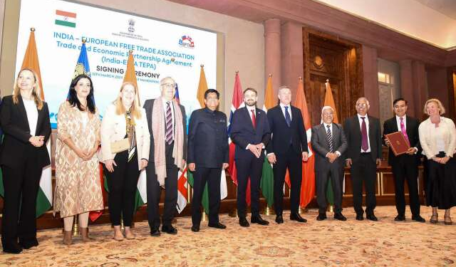යුරෝපීය නිදහස් වෙළඳ සංගමය (EFTA)සමඟ ඉන්දියාව නිදහස් වෙළඳ ගිවිසුමක් අත්සන් කරයි!